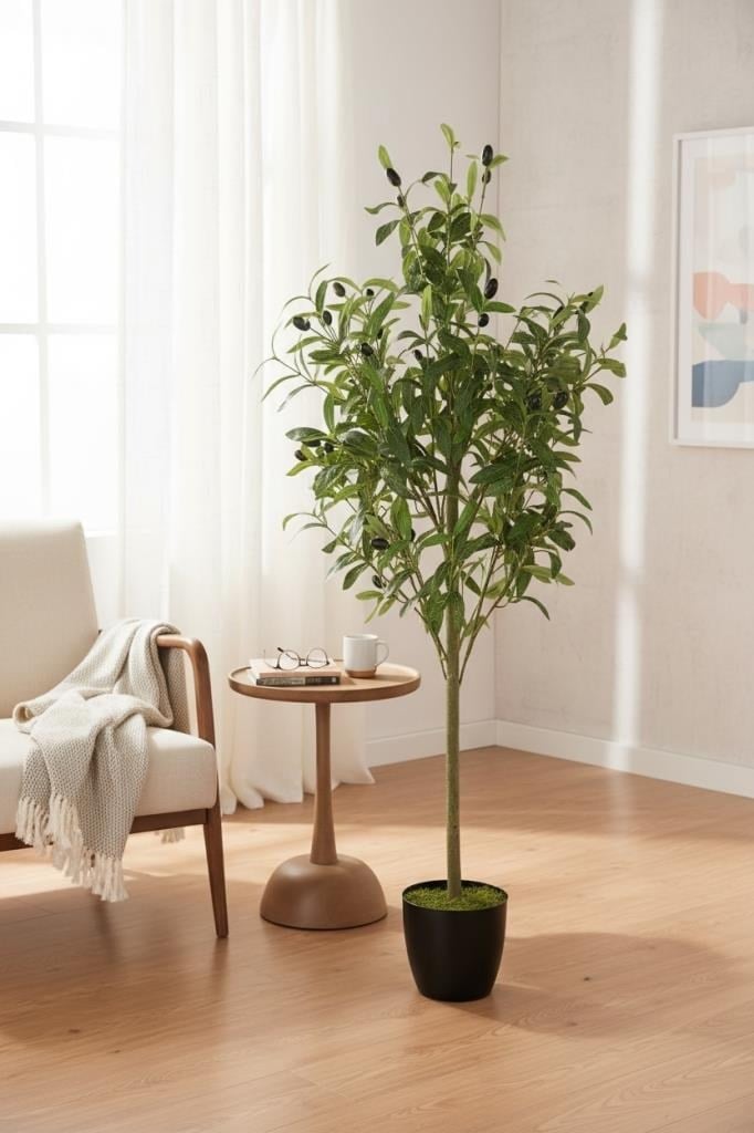 Yapay Zeytin Ağacı 110cm Doğal Görünümlü Yapay Ağaç