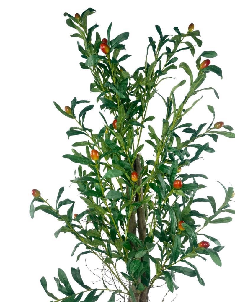 Yapay Zeytin Ağacı 125cm İki Gövdeli Salex Doğal Gerçek Görünümlü Yapay Ağaç