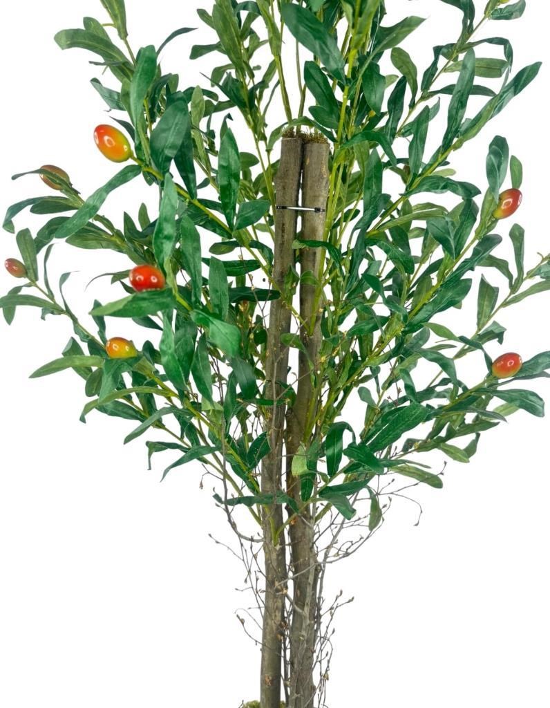 Yapay Zeytin Ağacı 125cm İki Gövdeli Salex Doğal Gerçek Görünümlü Yapay Ağaç