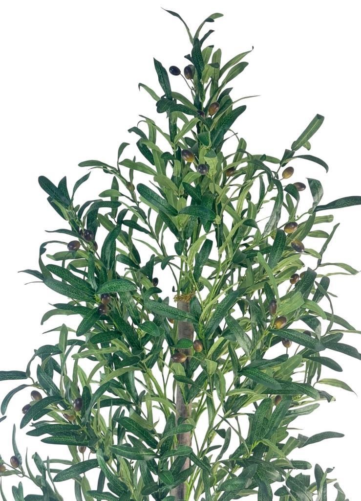 Yapay Zeytin Ağacı 160cm Beyaz Küre Saksıda Salex Doğal Gerçek Görünümlü Yapay Ağaç