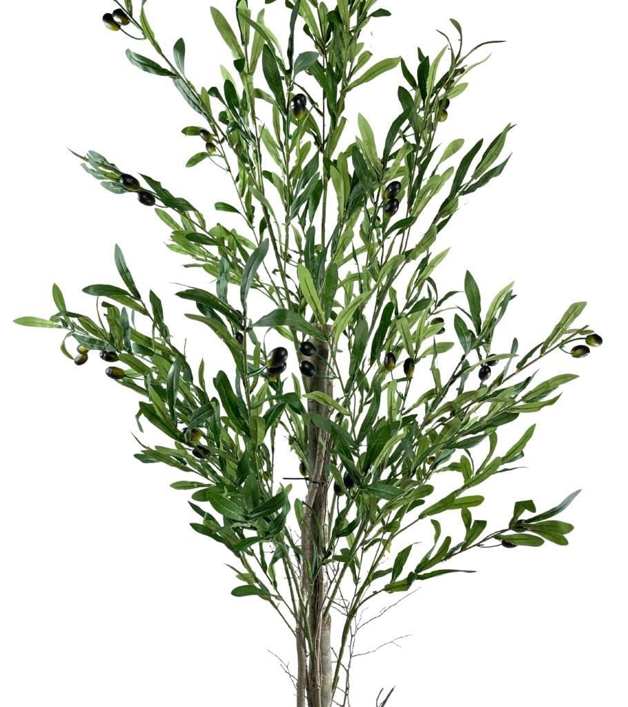 Yapay Zeytin Ağacı 160cm Tek Gövdeli Çalılı Doğal Gerçek Görünümlü Yapay Ağaç