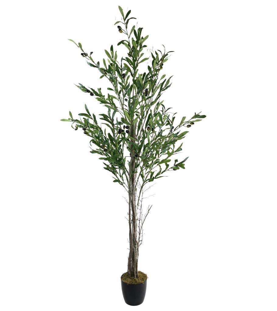 Yapay Zeytin Ağacı 160cm Tek Gövdeli Çalılı Doğal Gerçek Görünümlü Yapay Ağaç