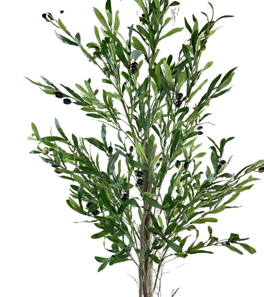 Yapay Zeytin Ağacı 160cm Tek Gövdeli Çalılı Doğal Gerçek Görünümlü Yapay Ağaç
