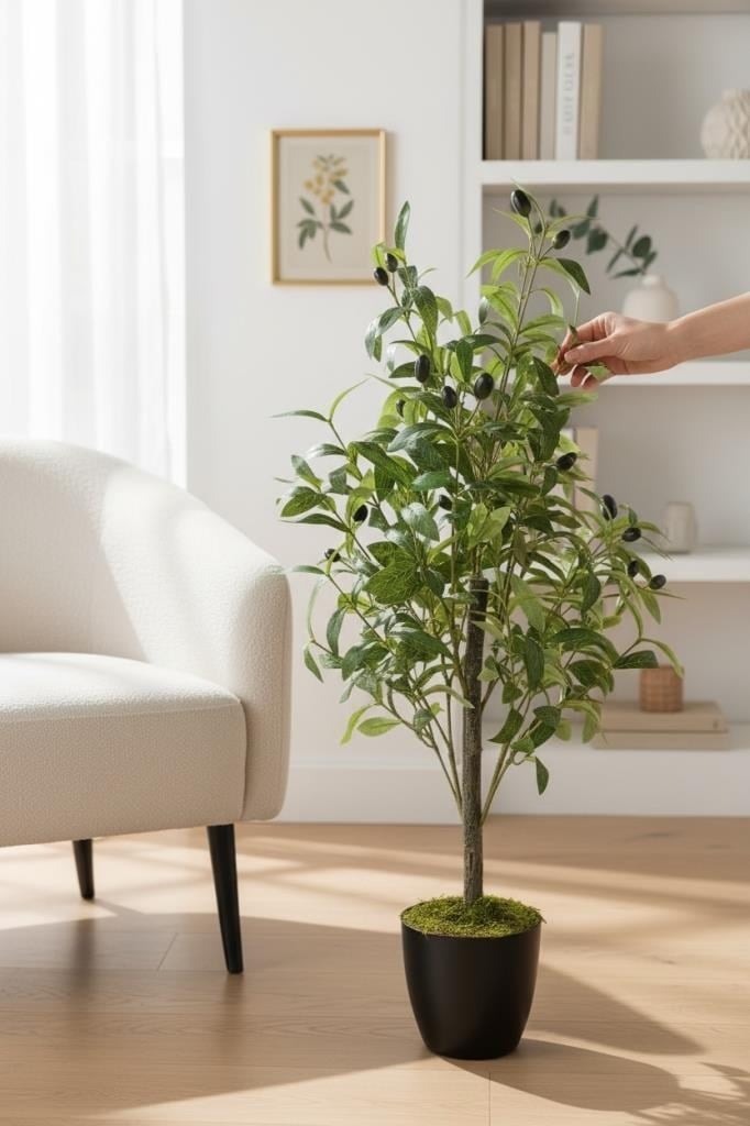 Yapay Zeytin Ağacı 85cm Doğal Görünümlü Yapay Ağaç