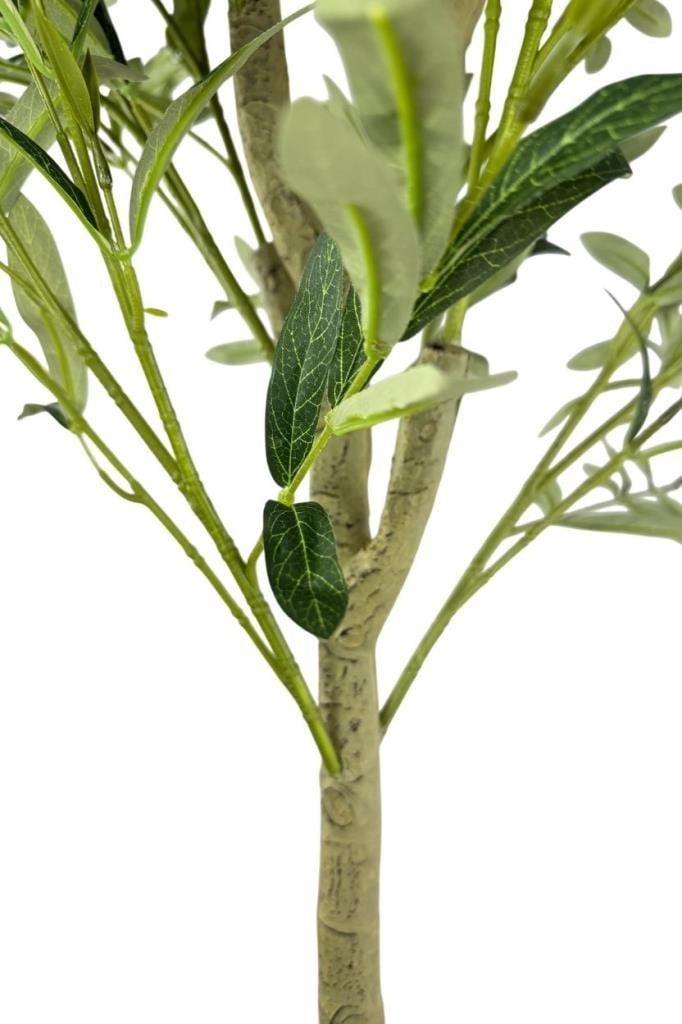 Yapay Zeytin Ağacı Lüks 160cm Doğal Gövdeli Gerçek Görünümlü Yapay Ağaç 2215