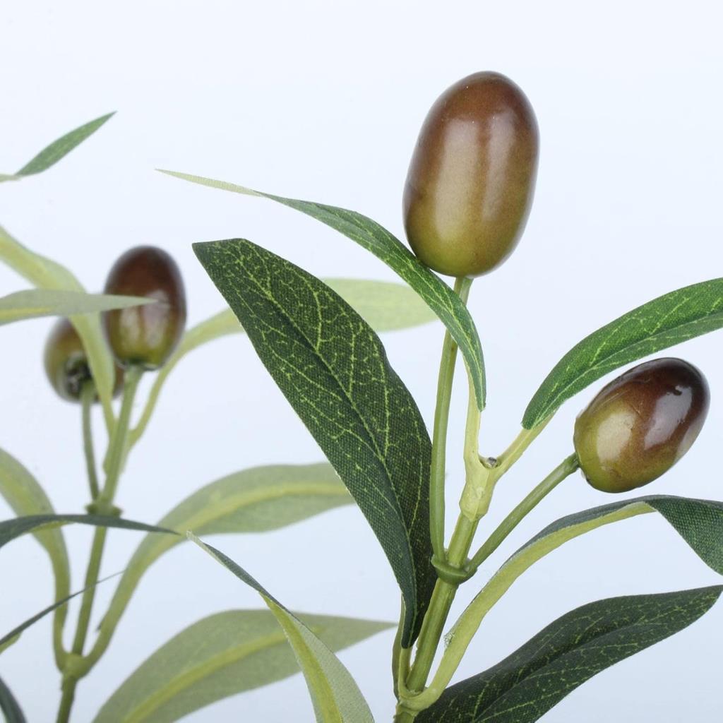 Yapay Zeytin Ağacı Saksıda 40cm 5 Dallı 10 Meyveli Yapay Çiçek Artificial Olive