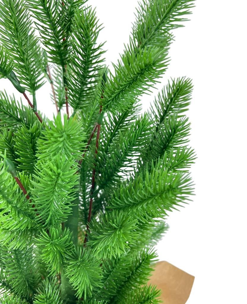 Yılbaşı Ağacı Yapay Çam Ağacı Kraft Saksıda 55cm