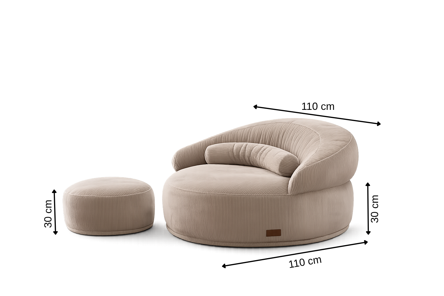 Comfy Puf XL Beige