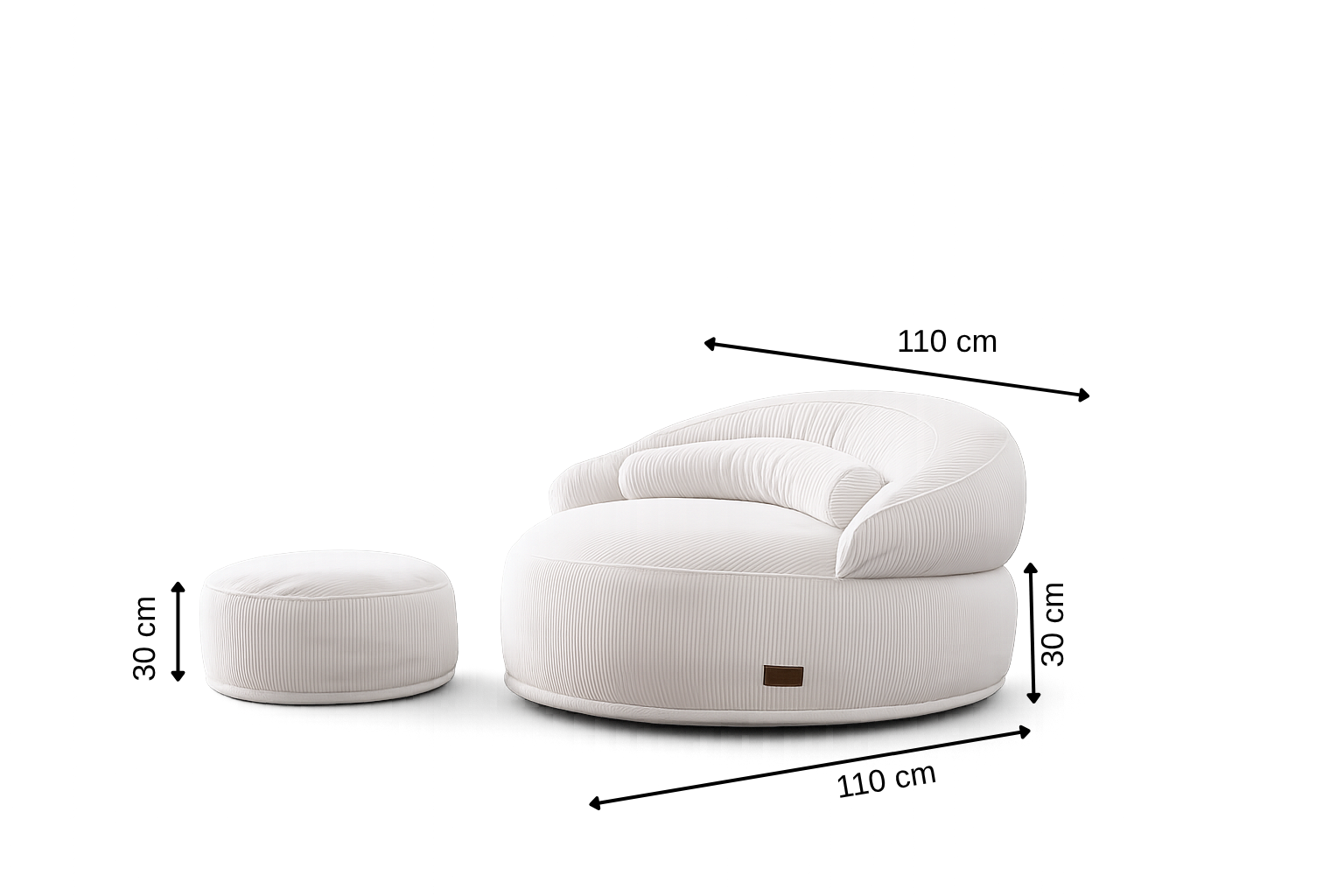 Comfy Puff XL Creme