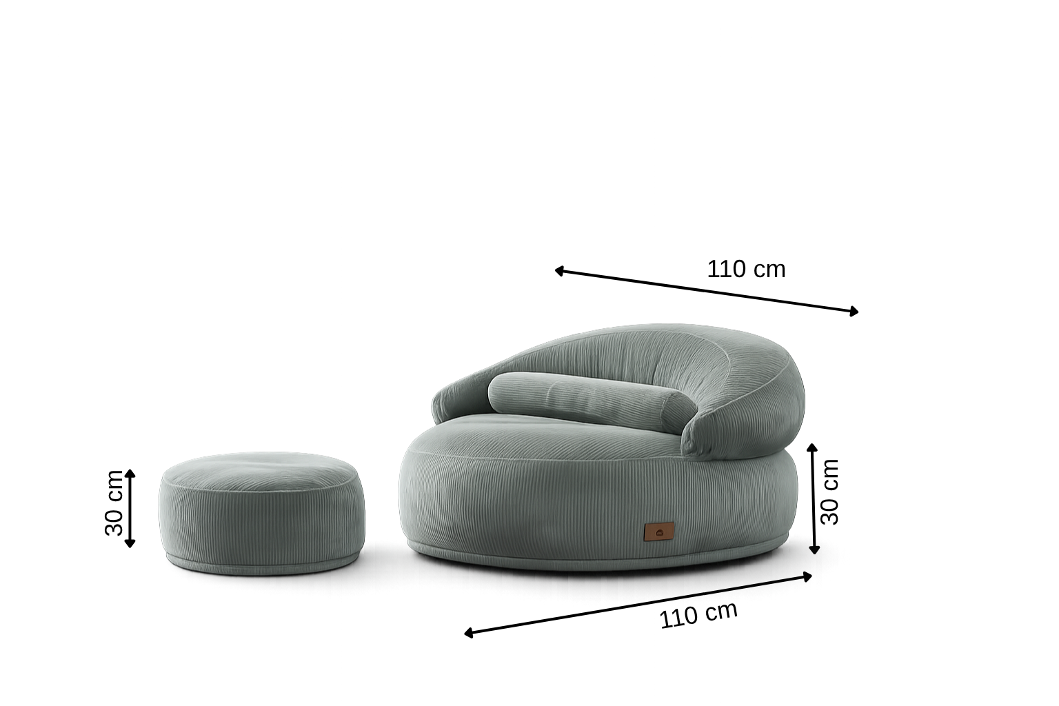 Comfy Puffy XL Grün