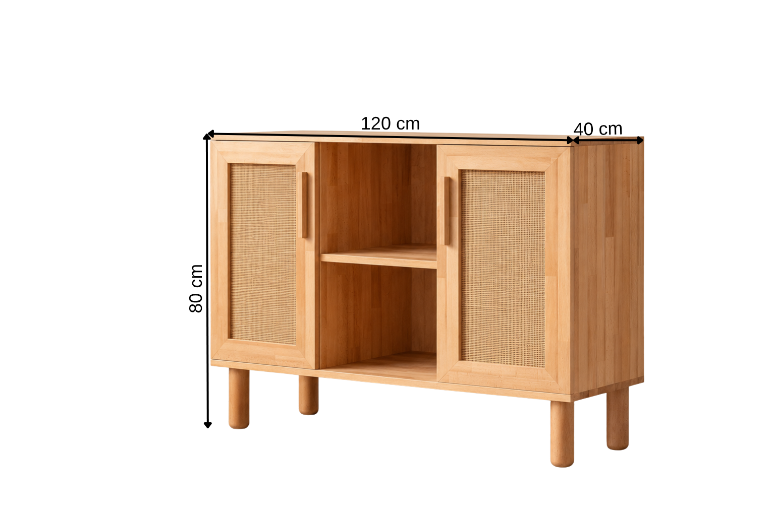 Marineblauer Konsolentisch aus Holz, Buffet