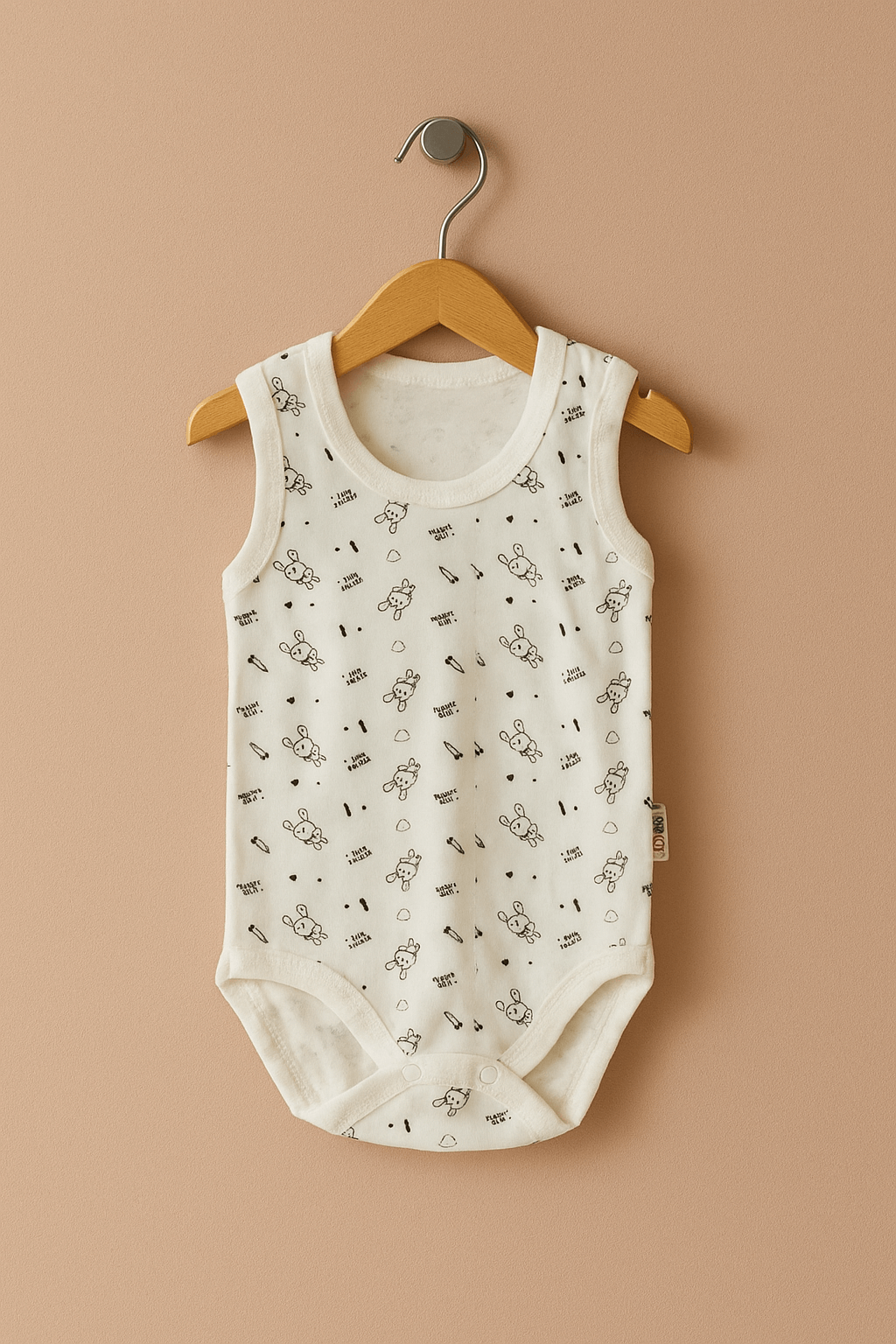Ahsen Bebek Tavşan Desenli Çıtçıtlı Body