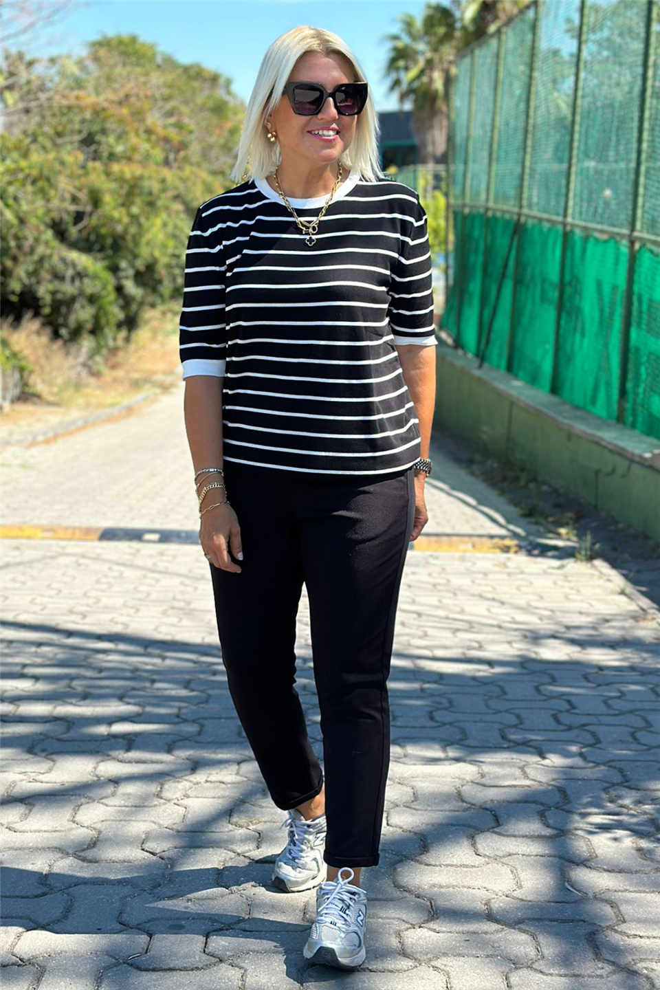 Siyah Krep Kumaş Likralı PantolonAK214004-SIYAH-S