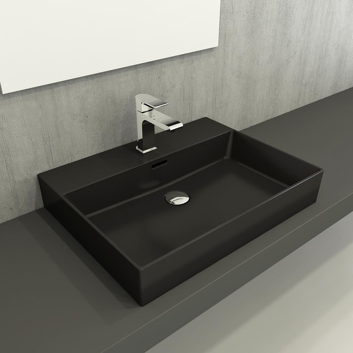 Bocchi Milano Lavabo 60 cm Mat Siyah