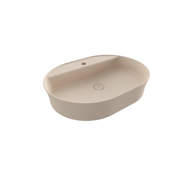 Bocchi Sottile Slim Line Oval Batarya Banklı Lavabo 60x45 cm Mat Yasemin