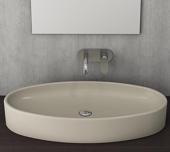 Bocchi Vessel Elips Çanak Lavabo 85 cm Kaşmir