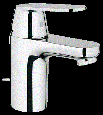 Eurocosmo Tek Kumandalı Lavabo Bataryası Krom