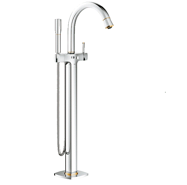 Grandera Tek Kumandalı Banyo Bataryası Krom/Altın