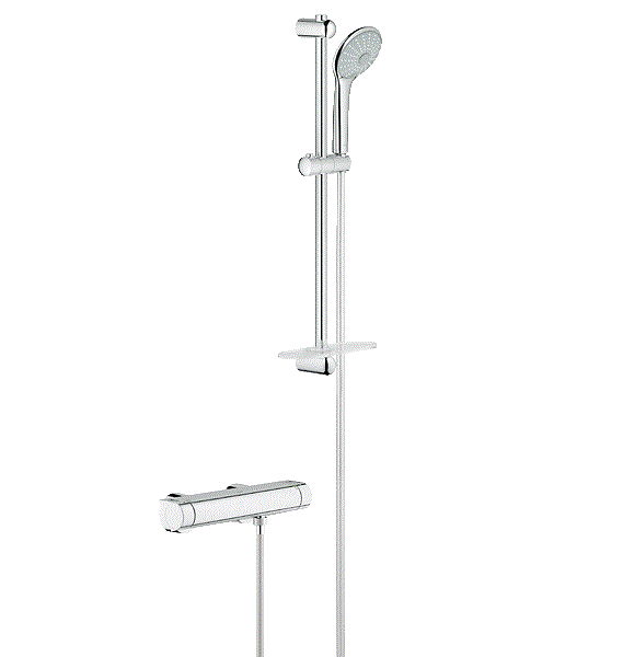 Grohtherm 2000 NEW Termostatik Duş Bataryası Krom