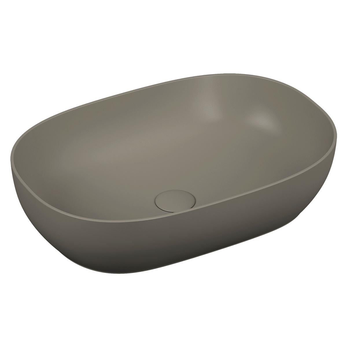 Outline Oval lavabo, 60 cm Mat Bej