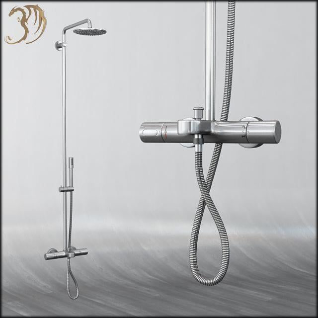 Rainshower® System 210  Duvara monte termostatik banyo bataryalı duş sistemi 