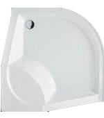 SANACRYL Kare/Oval Oturmalı Duş Tekneleri 100x100x28(h) Oval Yüksek Oturmalı