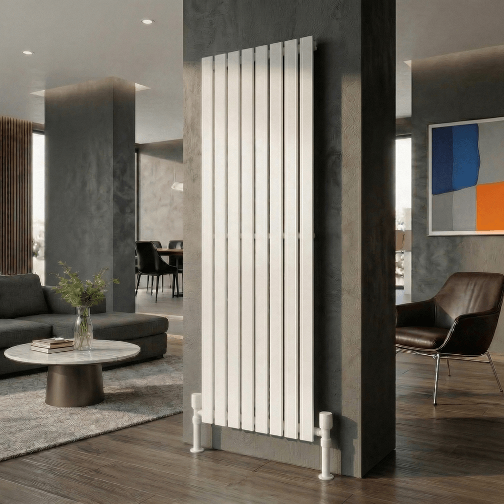ZEN Çelik Dekoratif Radyatör 1800x604 Beyaz