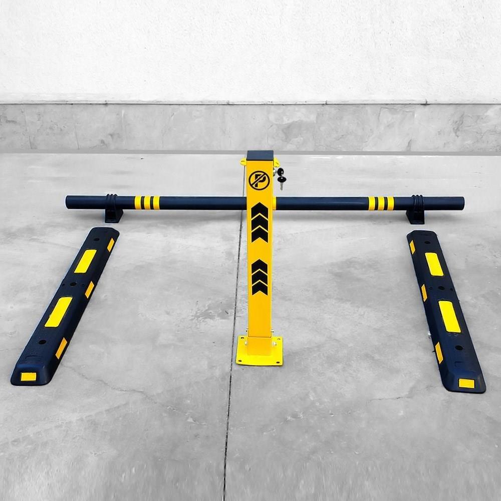 10'lu Set Polikarbon Ayaklı Oto Park Araç Stoperi – 200x13x6 cm