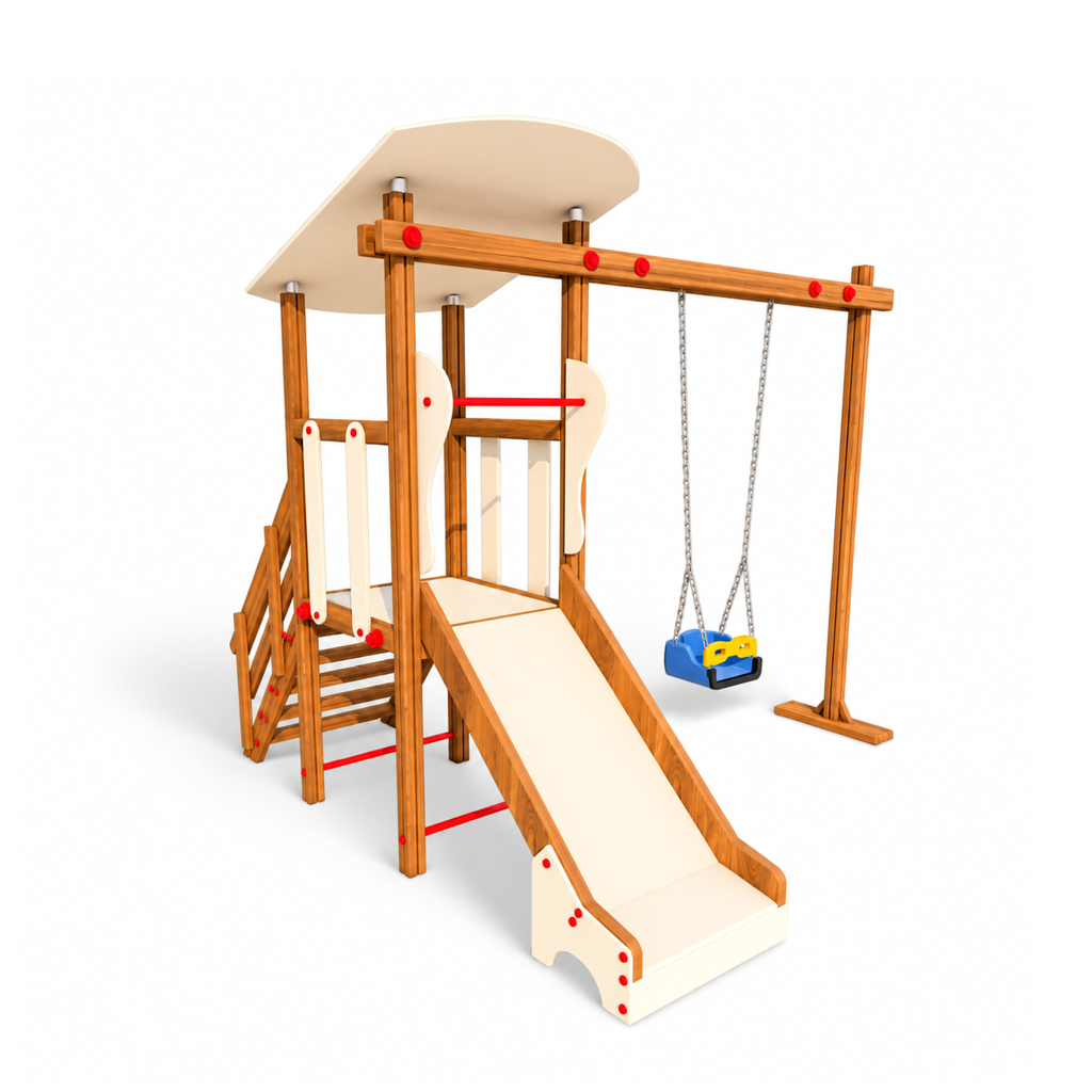 Wooden Indoor Playground – IC01 | For Preschool Age Group