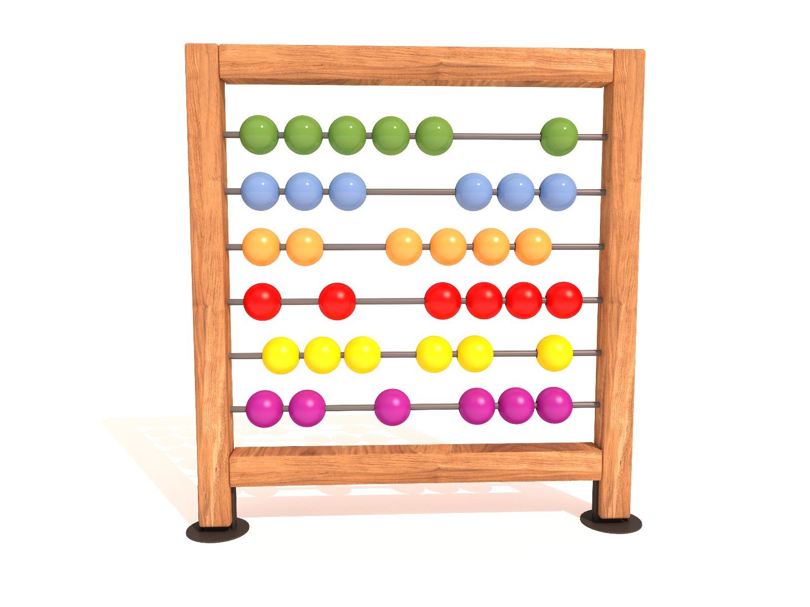 Ahşap Çocuk Parkı Abaküs Oyun Paneli