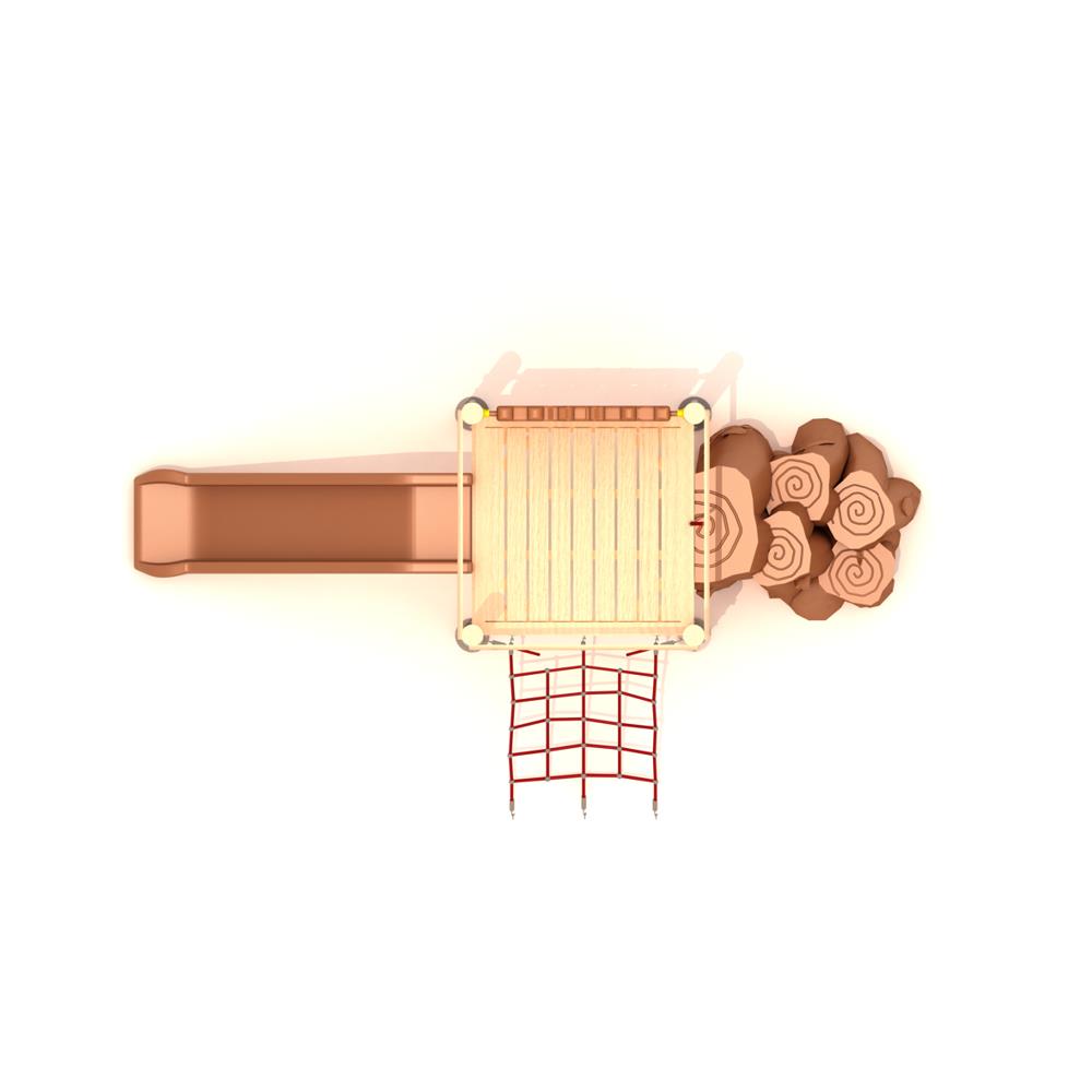 Ahşap Çocuk Parkı, Bir Kuleli Halat Tırmanmalı, Ahşap Oyun Grubu