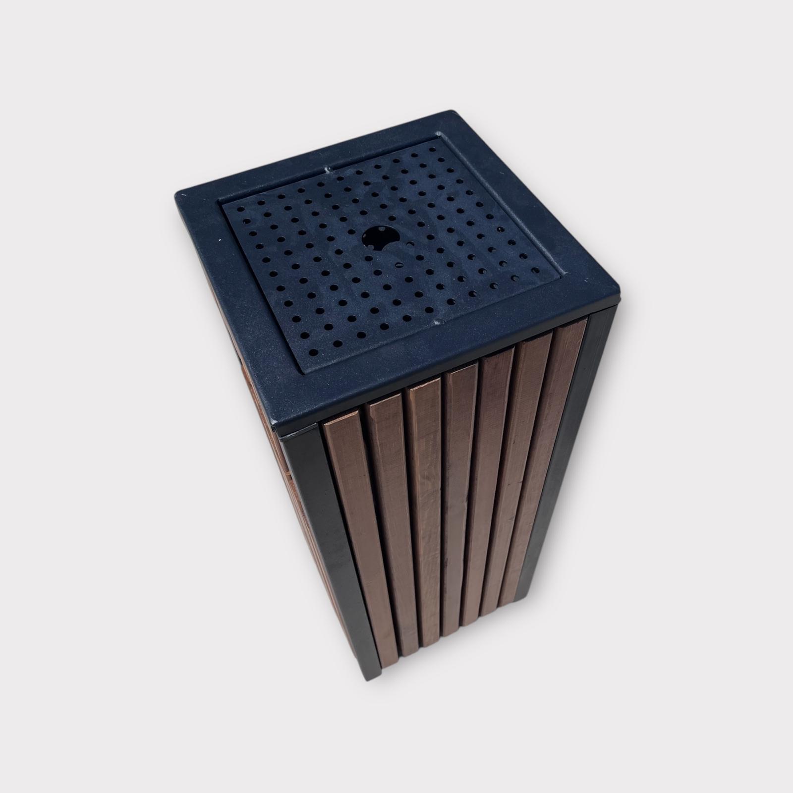 Ahşap Çöp Kovası 28l Kare 31x70cm