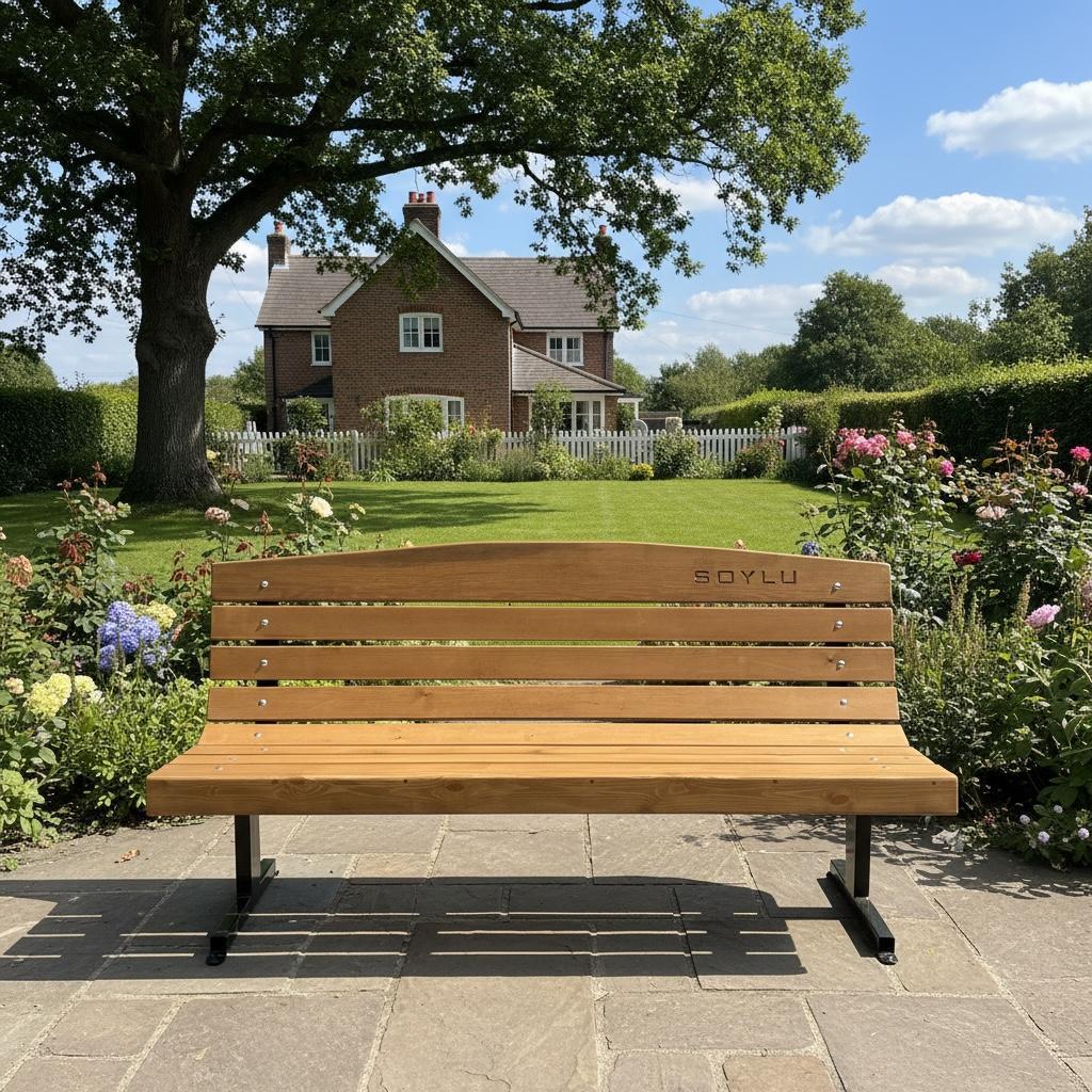 Ahşap Oturma Bankı 180x75x60cm