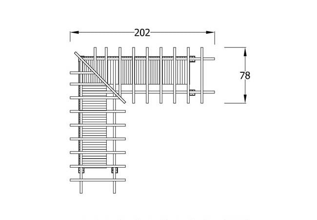 Ahşap Pergola 2x2x1m