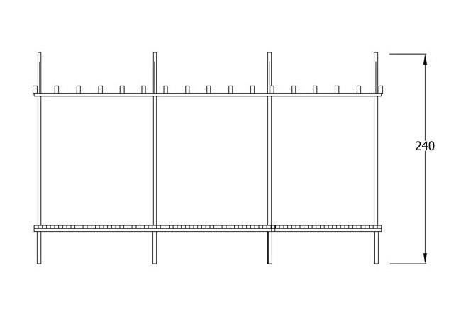 Ahşap Pergola 4x1.2m