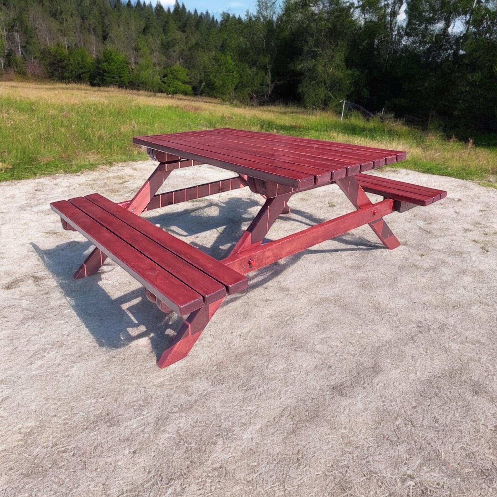Ahşap Piknik Masası, Orman Masası 190 cm 