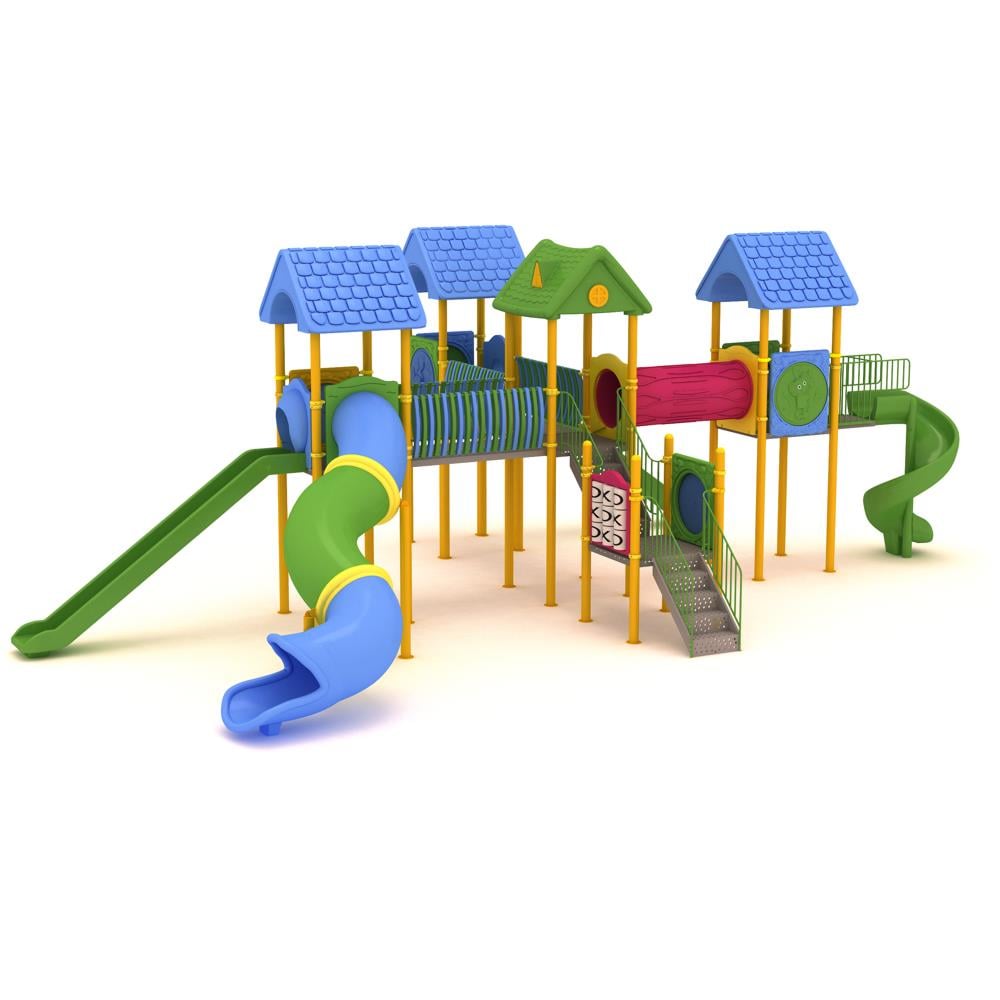 Beş Kuleli Dört Kaydıraklı Çocuk Oyun Grubu