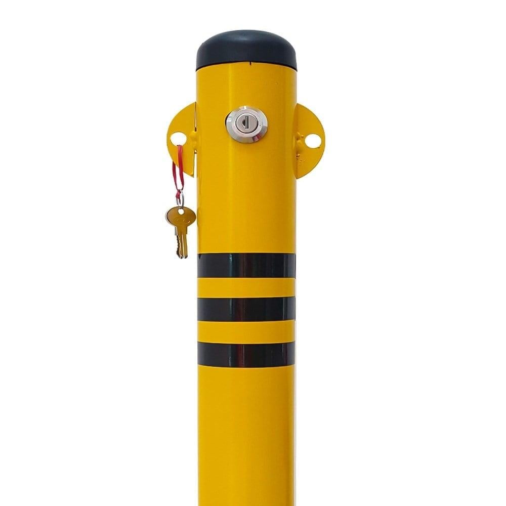 Çıkarılabilir Ankrajlı Kilitli Otopark Direği