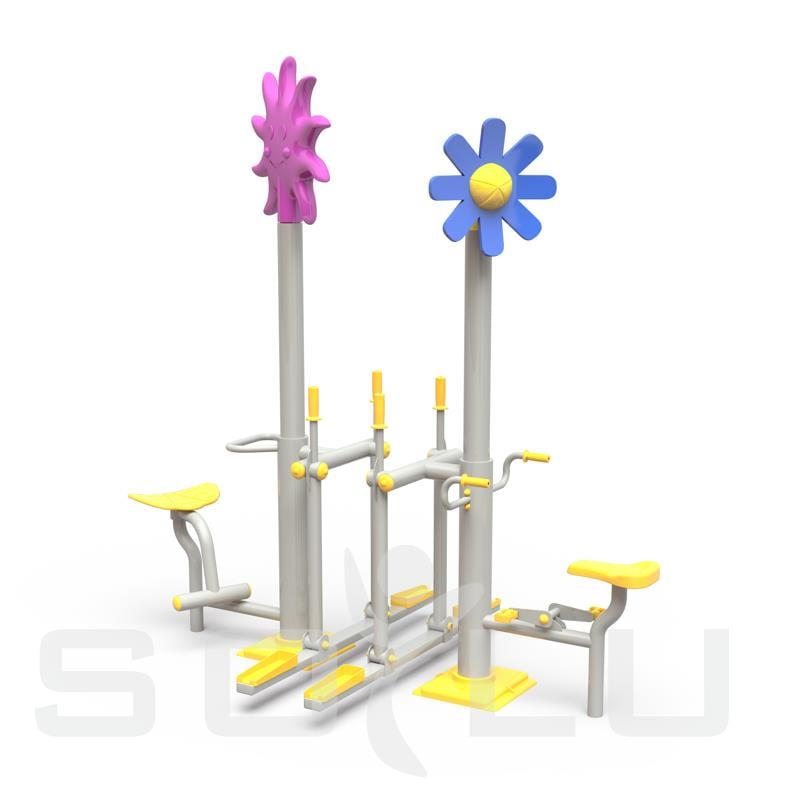 Çocuk Fitness Seti, Bel Esnetme Aleti, Havada Yürüyüş Aleti (2'li), Bisiklet