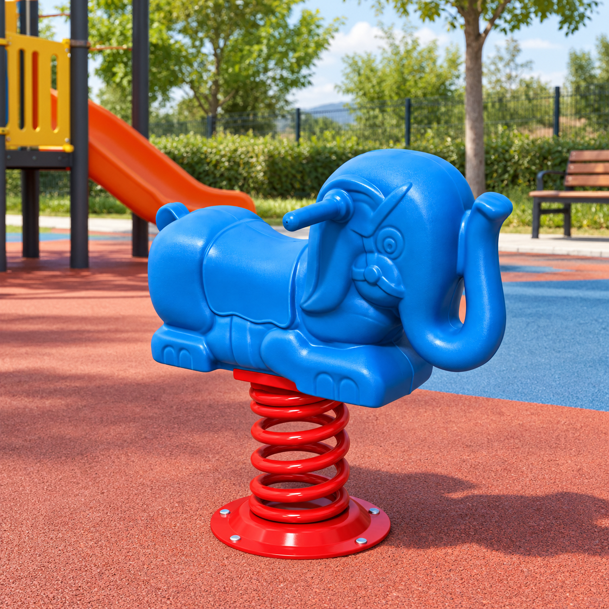 Elephant ZipZip – Playground Spring Rider (ZP-22)