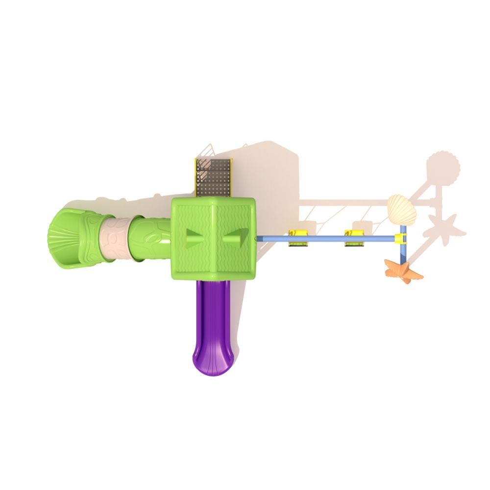 Çocuk Oyun Parkı 2 Kaydıraklı - 2'li Salıncaklı Ev Temalı Model