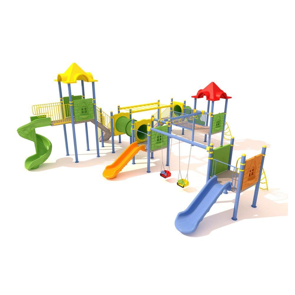 Çocuk Oyun Parkı, Altı Kuleli Dört Kaydıraklı 10mx9,5m