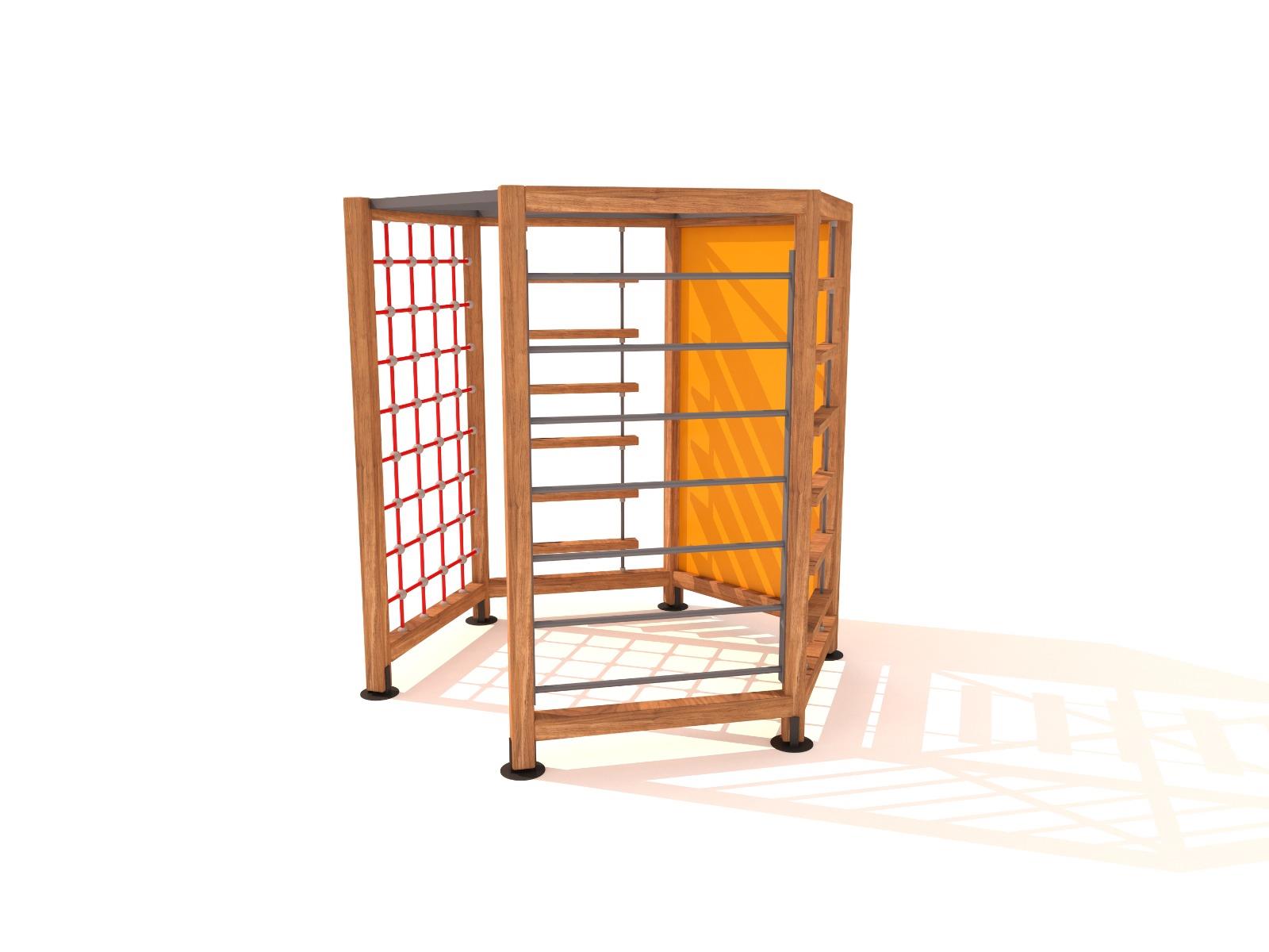 Çok Fonksiyonlu Ahşap Tırmanma ve Oyun İstasyonu 