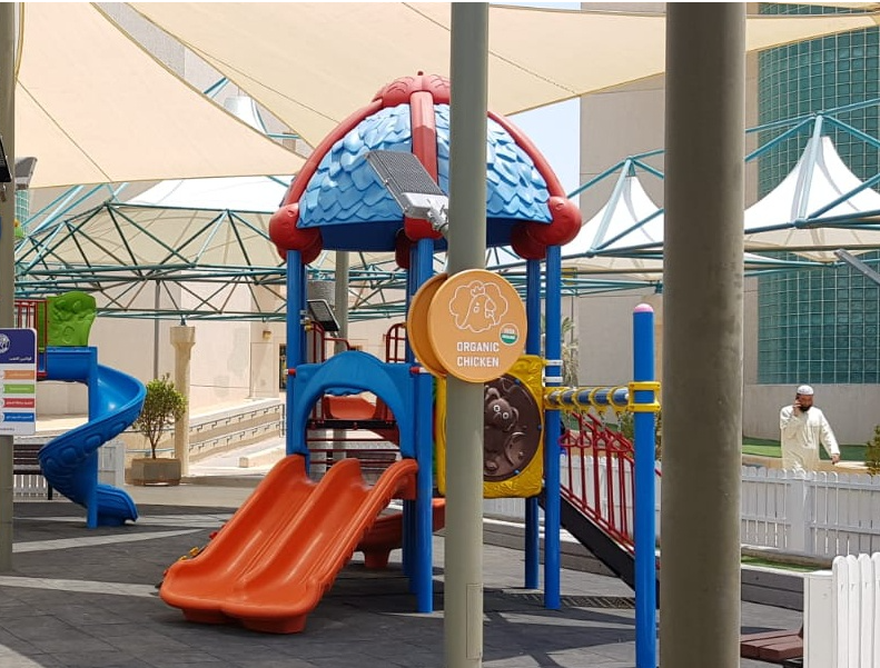 Dış Mekan Çocuk Oyun Parkı 6x5m, Altıgen Çatılı Model