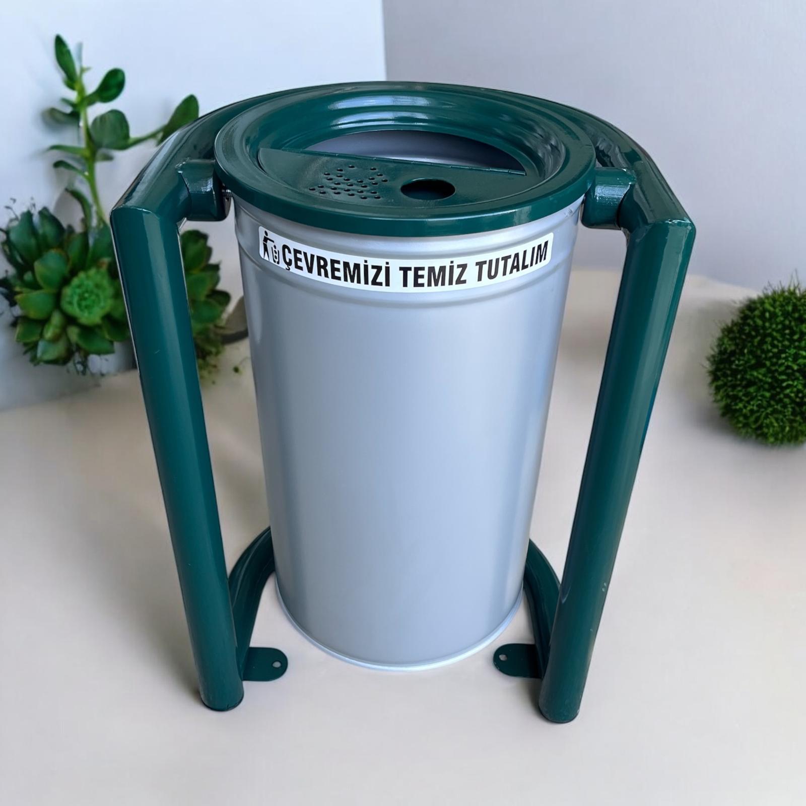 Dış Mekan Çöp Kovası SGC07B, Metal Sallanır 30L