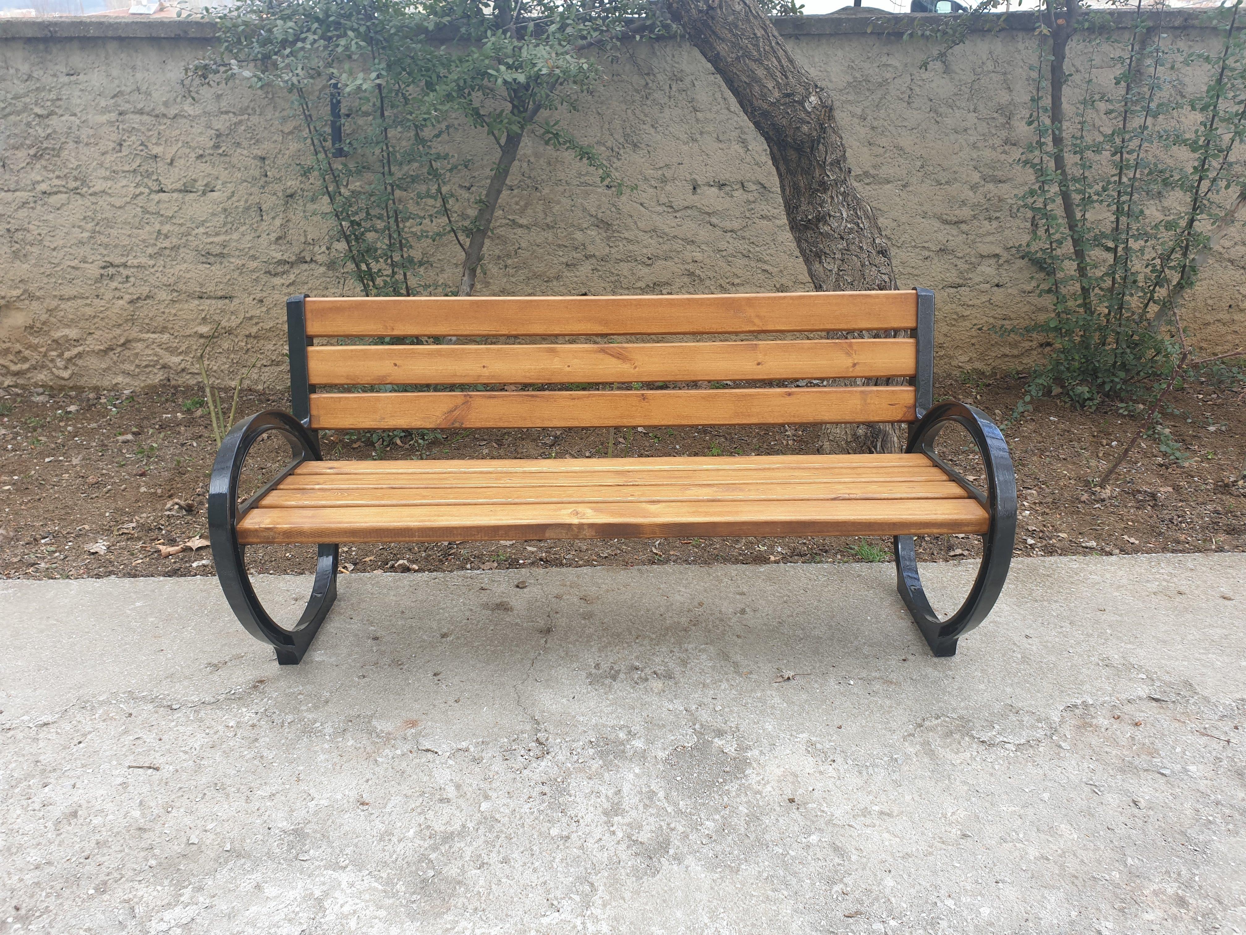 Dış Mekan Oturma Bankı, Alüminyum Döküm Park Bankı