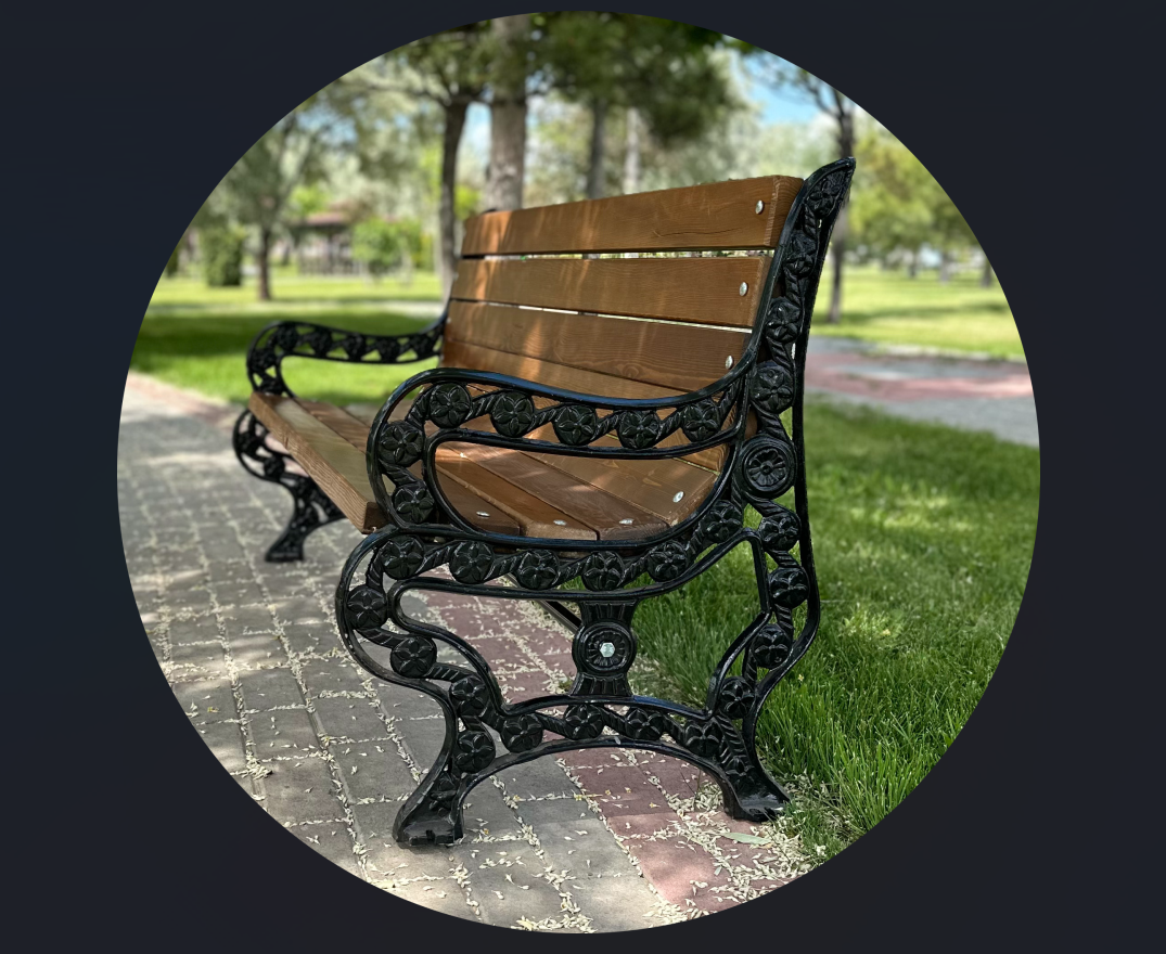 Outdoor Armrest Bench 145 cm – Black Cast Aluminum Frame