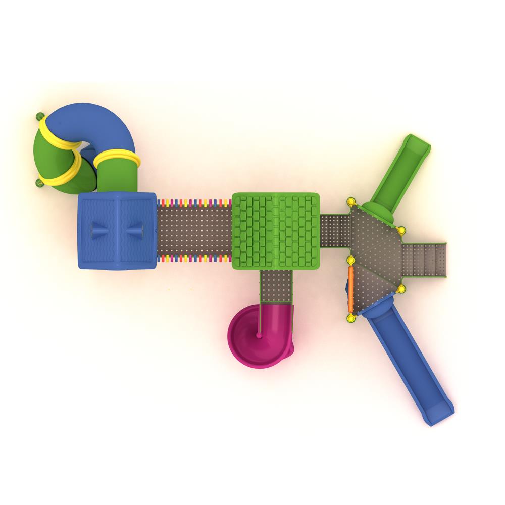 Dört Kuleli Dört Kaydıraklı Çocuk Oyun Grubu