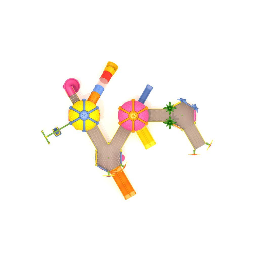 Engelli Çocuk Oyun Grubu, Dört Kuleli, Beş Kaydıraklı, Salıncaklı, Çıkış Rampalı, Çocuk Oyun Parkı