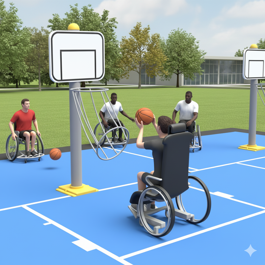 Engelli Fitness Aletleri, Engelliler İçin Spor Aletleri, Basket Potası Engelli